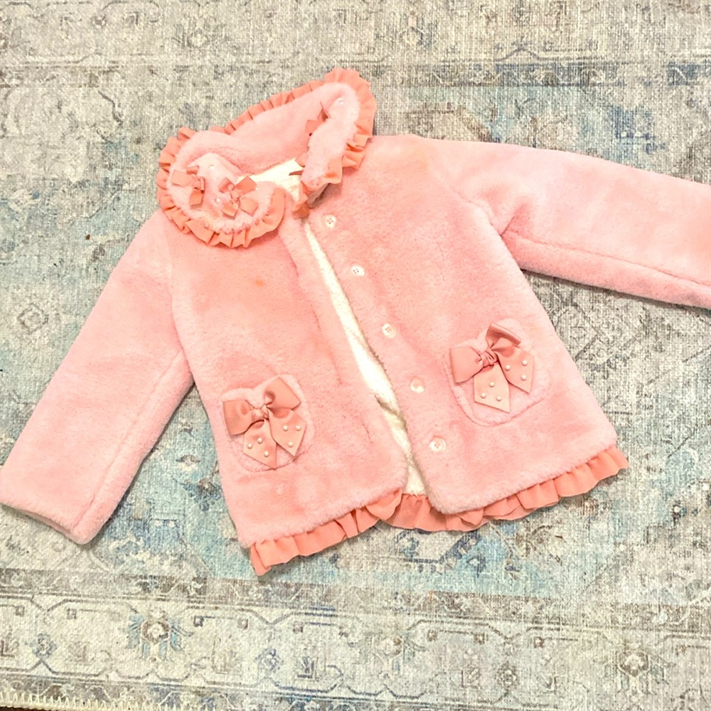Girls Formal Coat | Pearled Size 6